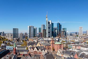 View of the Frankfurt skyline